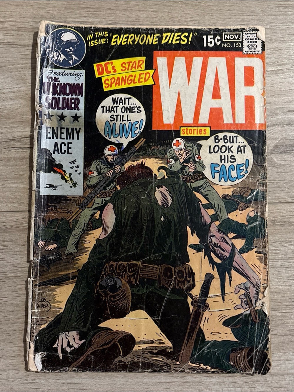 Star Spangled War Stories #153- Enemy Ace /The Unknown Soldier 1970